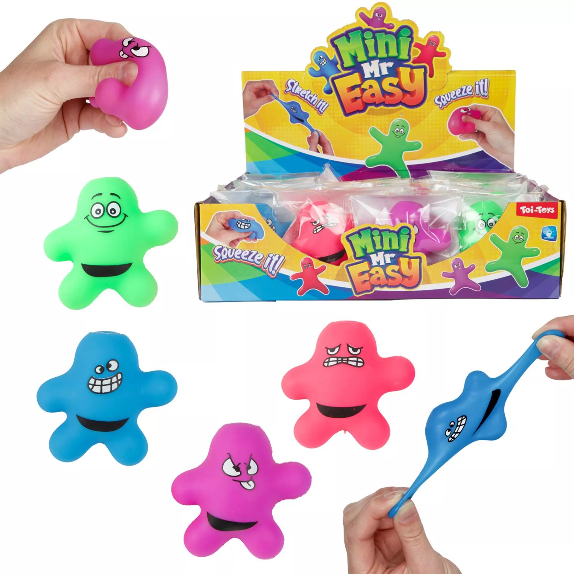 Fidget Anti stressfiguur Mr. Stretch 6cm