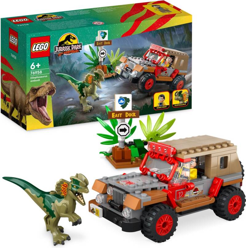 Lego jurassic world dilophosaurus hinderlaag ( 76958 )