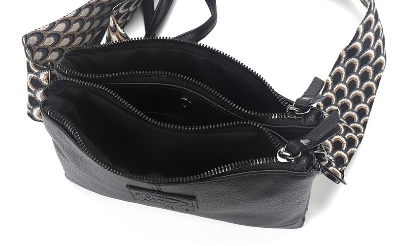 Zwart schoudertasje Harbin