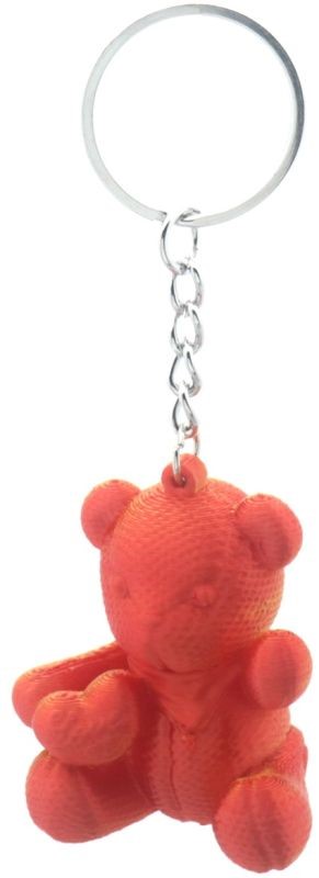 sleutelhanger Beer 4cm Oranje-Rood
