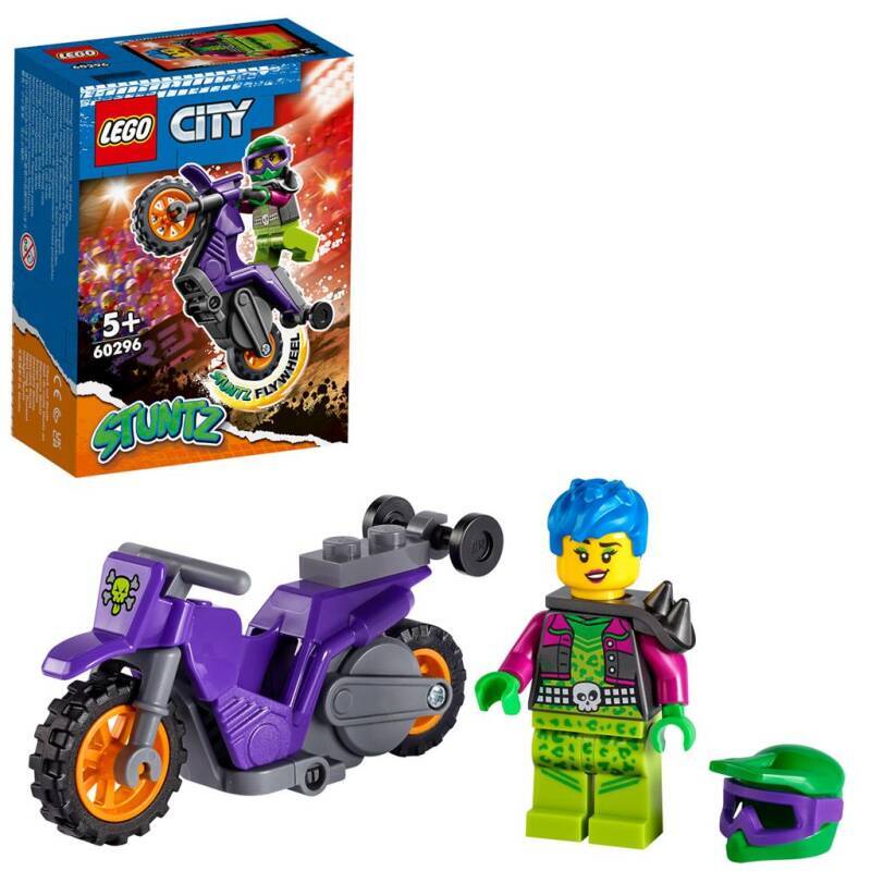 Lego 60296 city stuntz wheelie stuntmotor