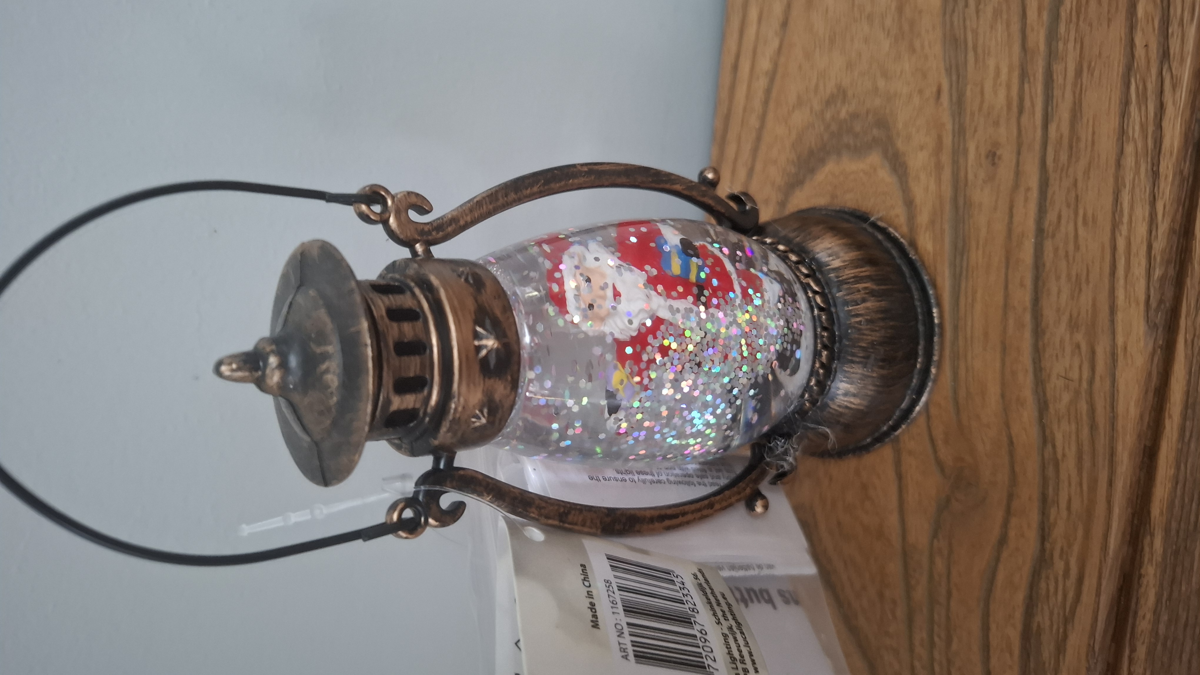 LANTAARN KERSTTAFEREEL ANTIEK WARM WIT 