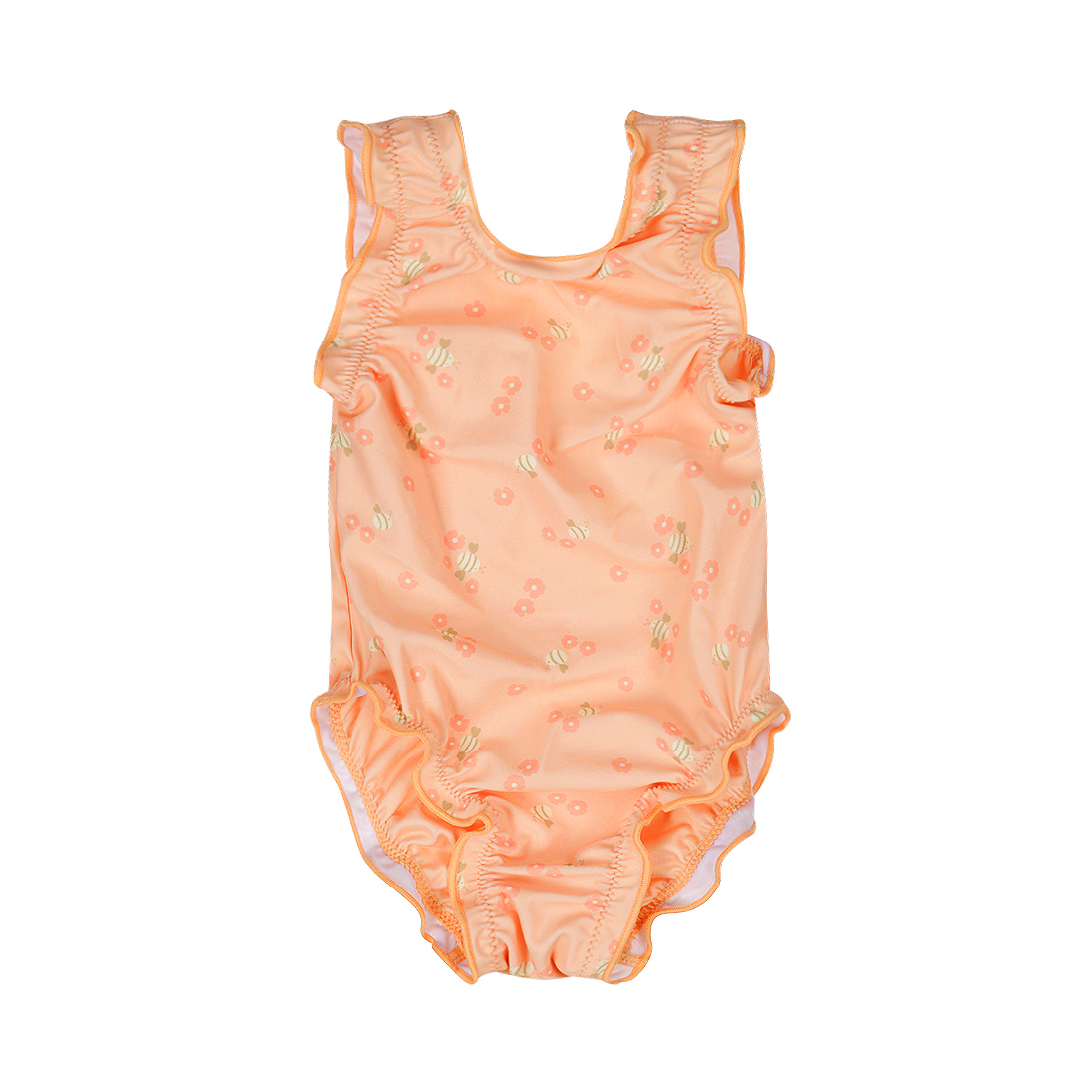 Dirkje girls' swimsuit peach orange bees 110/116