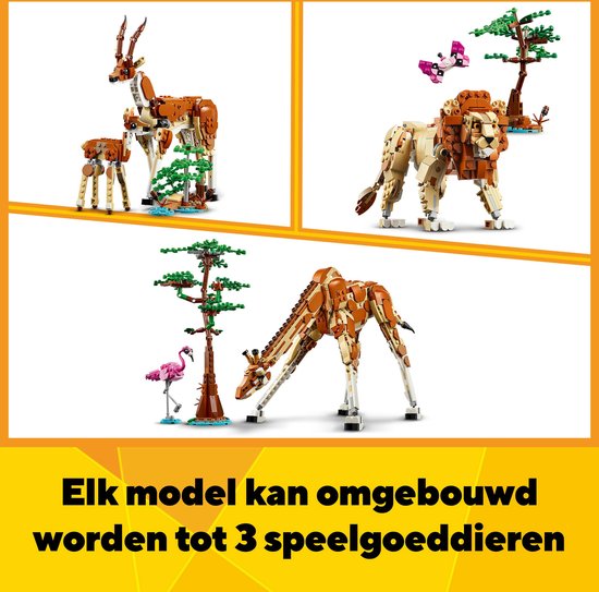 LEGO Creator 3in1 Safaridieren - 31150