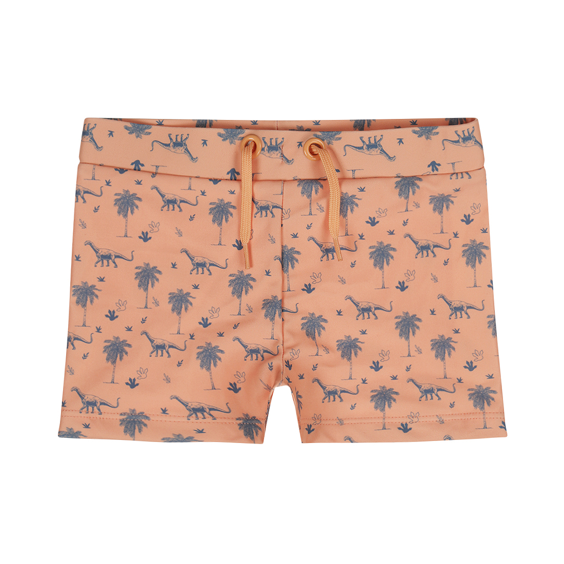 Dirkje jongens zwemboxer koraal met blauw dino 110/116
