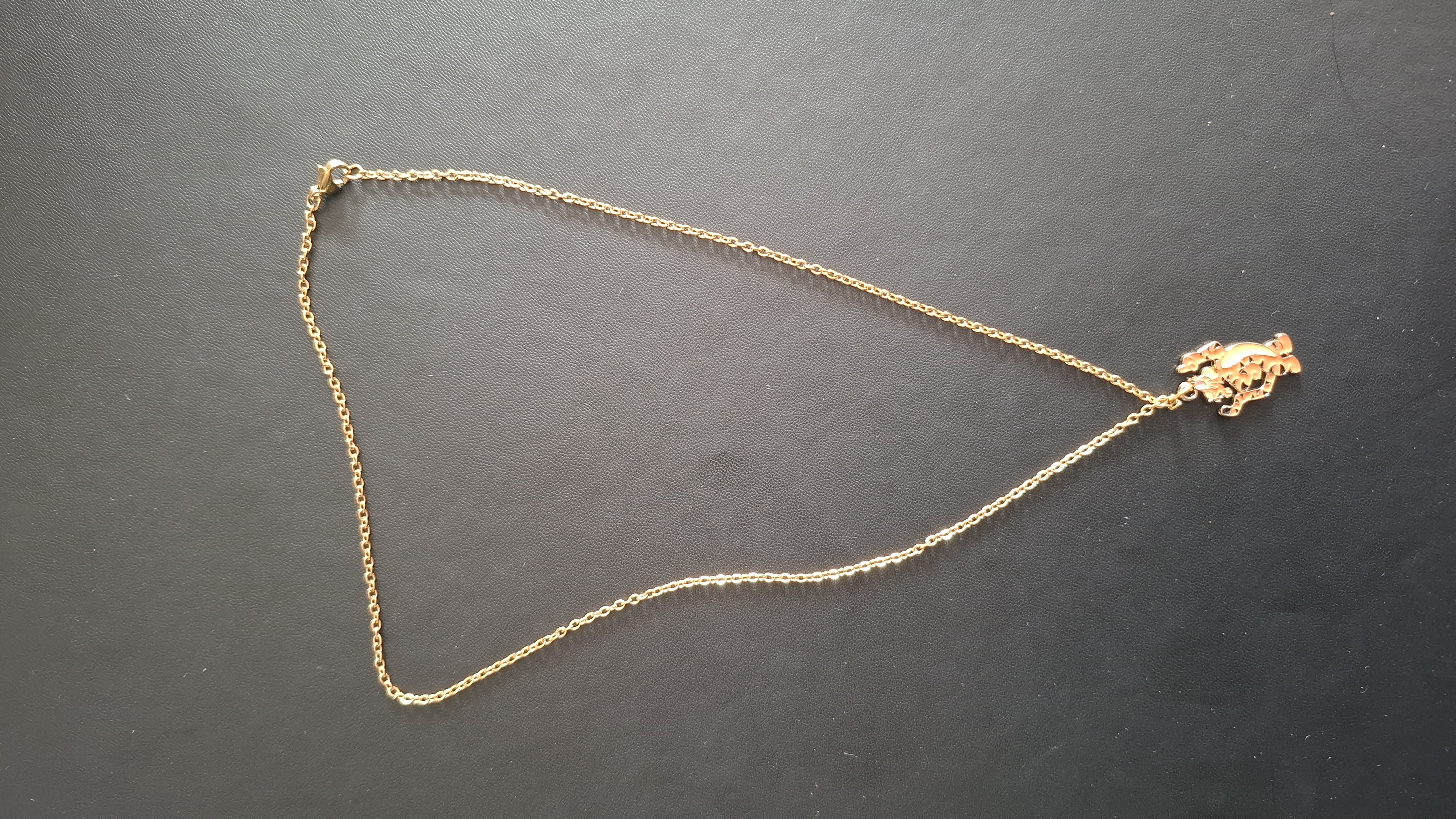 ketting in gouden kleur met Teigetje