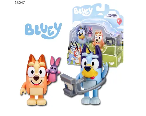 Bluey Speelfiguren Fotoplezier set 2 stuks