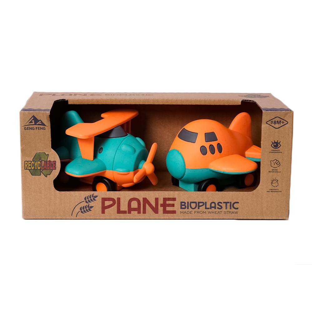 BIOplastic Helikopter en Vliegtuig - 9,5 cm 