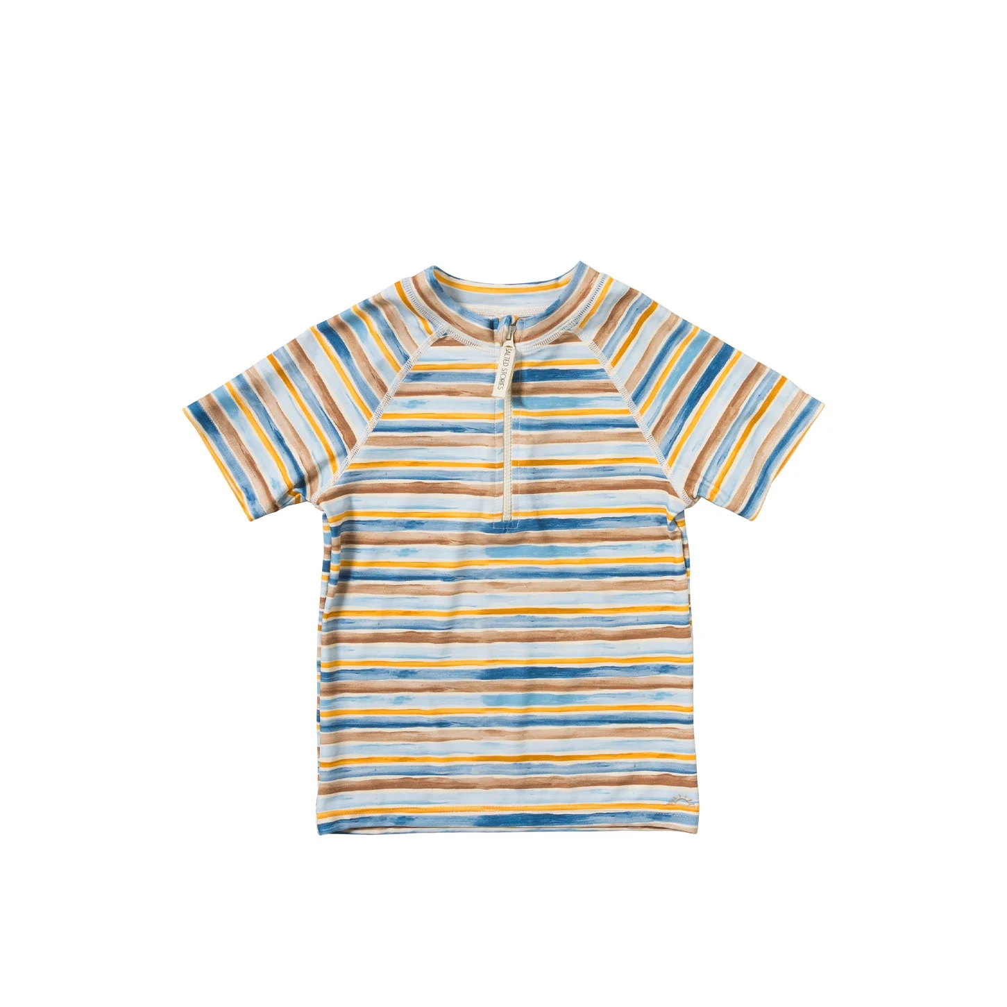Salted Stories zwemshirt Skyler | Dyed Stripe | Multicolor maat 62/68