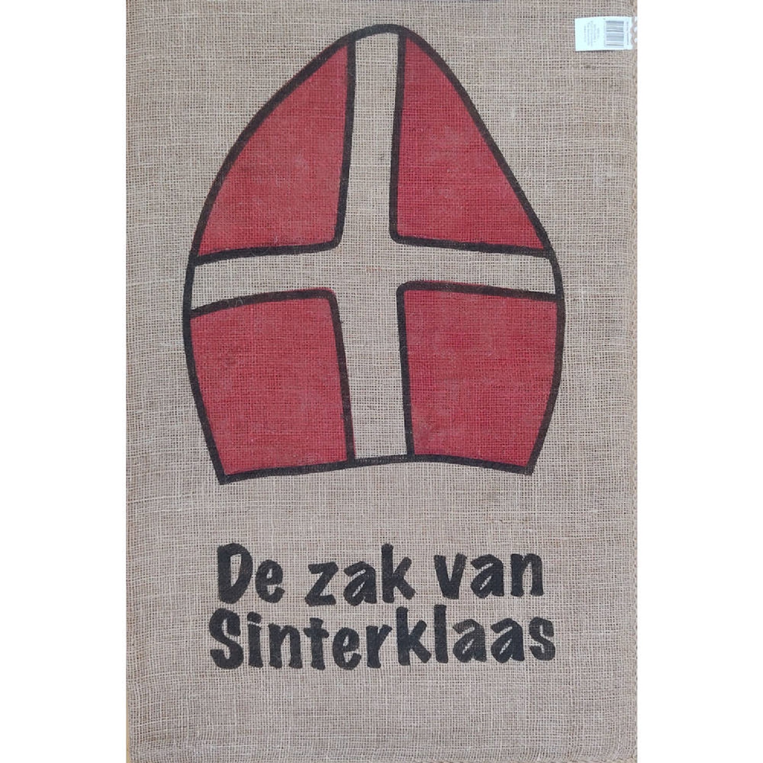 jute zak sinterklaas maat 60cmx100cm