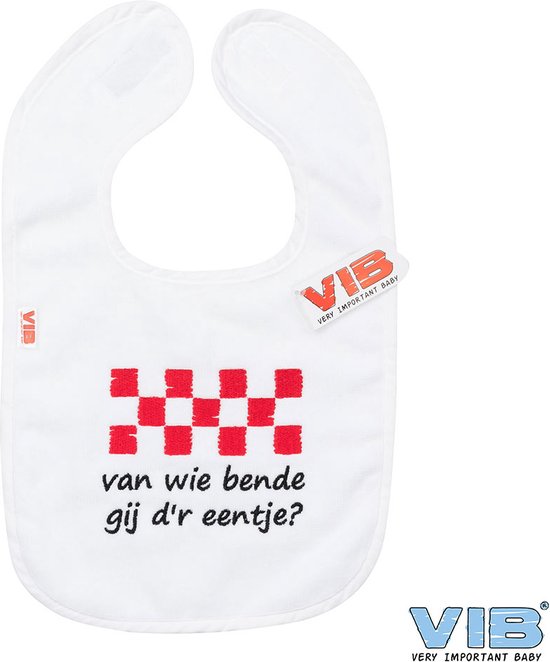 VIB® - Slabbetje Luxe velours - Van wie bende gij d'r eentje