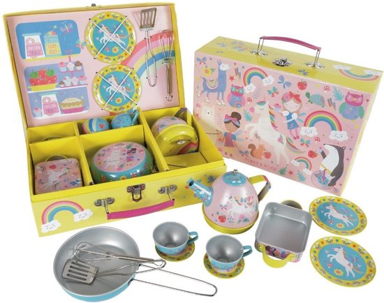 Floss & Rock Keuken Servies Rainbow Fairy - 12 delig met muziek