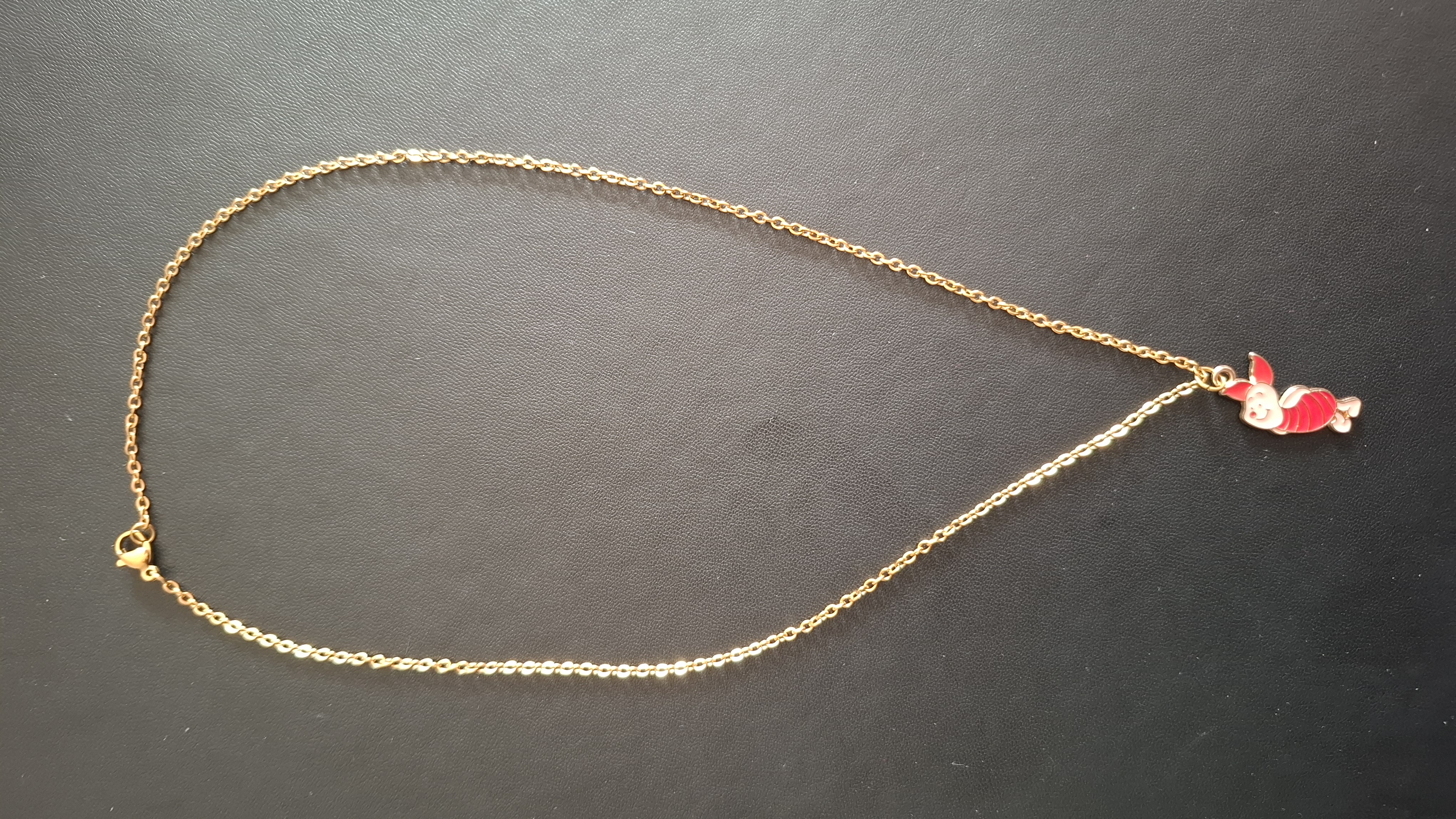 ketting in gouden kleur met Knorretje