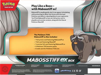 POKEMON TCG EX BOX MABOSSTIFF
