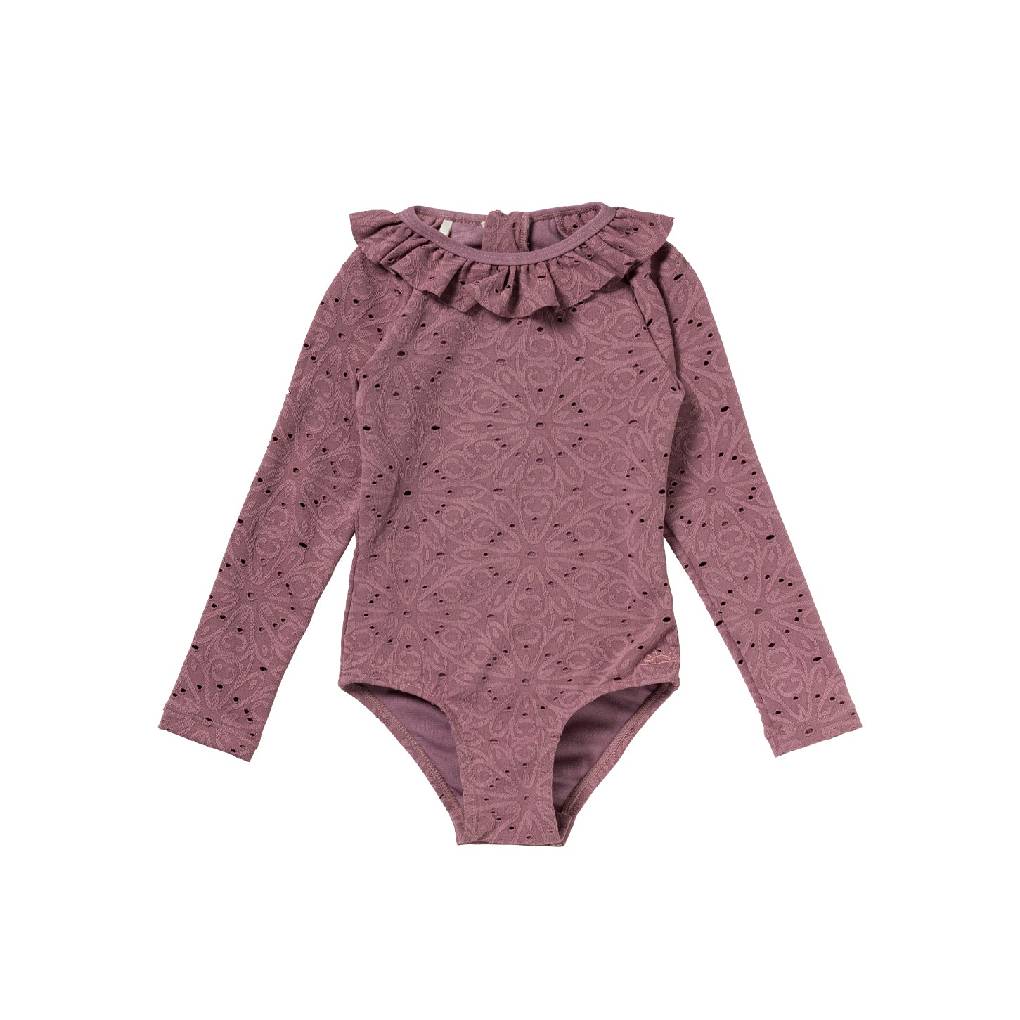 Salted Stories Broderie | Bodysuit lila 98/104