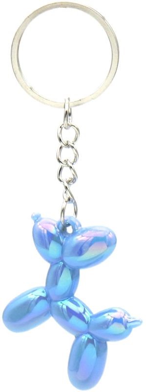 sleutelhanger hond 4.5cm blauw