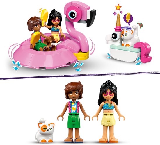 LEGO Friends Zwembadfeestje met Flamingo en Eenhoorn - 42658