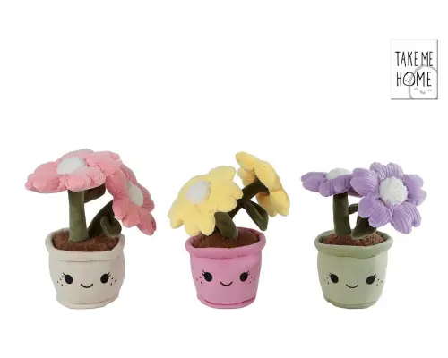 Take Me Home plant pluche bloem 18cm