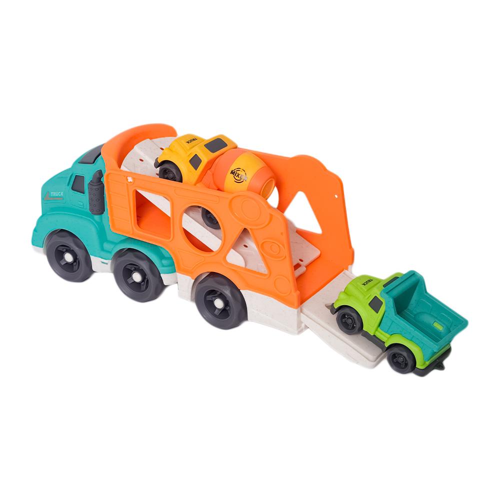 BIOplastic Vormenstoof Truck met Kleine Vrachtauto's