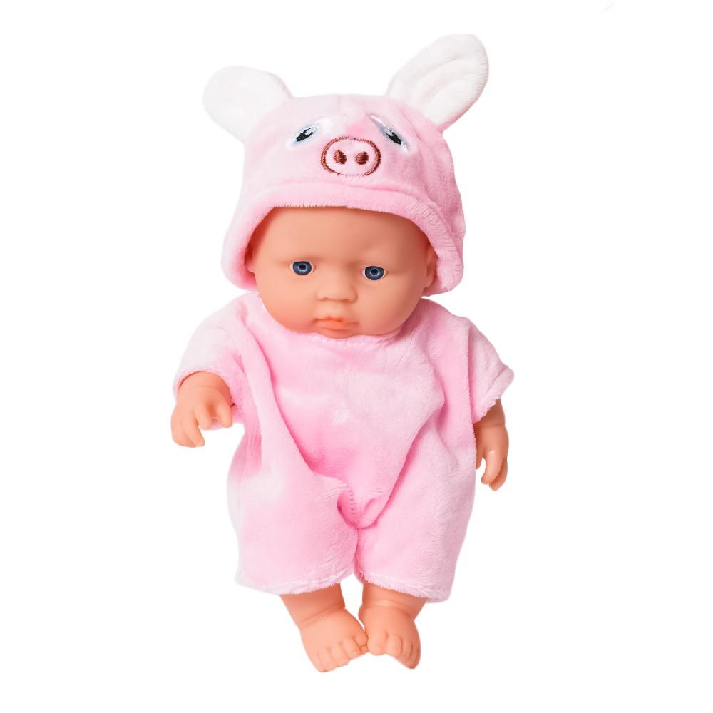 Babypop in varkens pakje - 20 cm