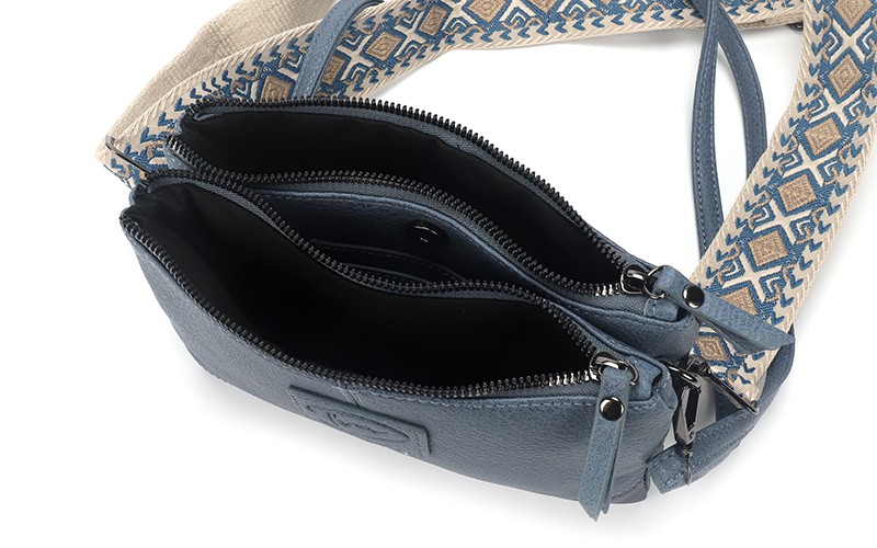 Blauw schoudertasje Harbin