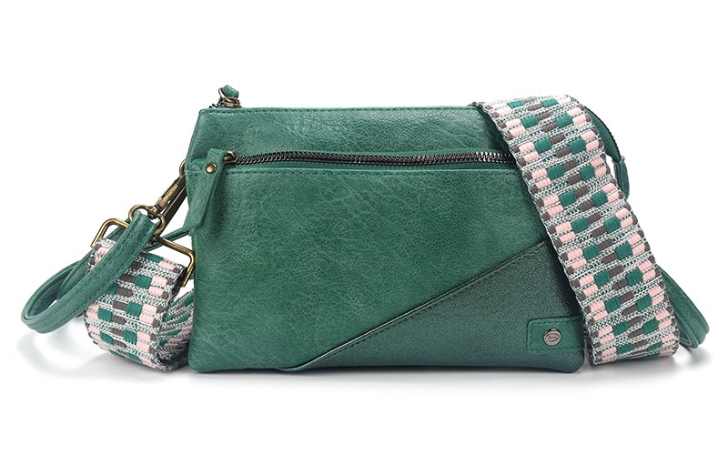 Groen schoudertasje crossbody Napoli