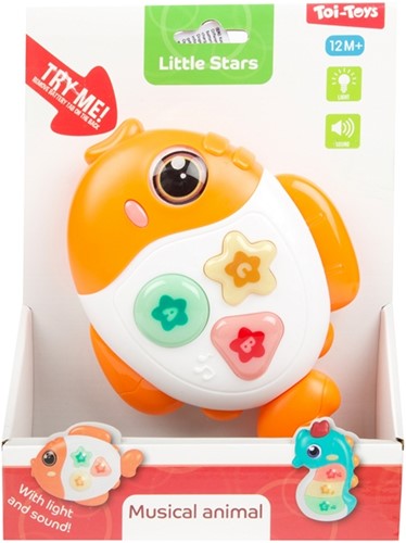 LITTLE STARS Baby muziekdier Vis Licht & Geluid