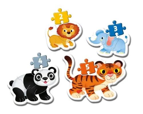 Clementoni Puzzel 2-3-4-5 stukjes Wild Animals