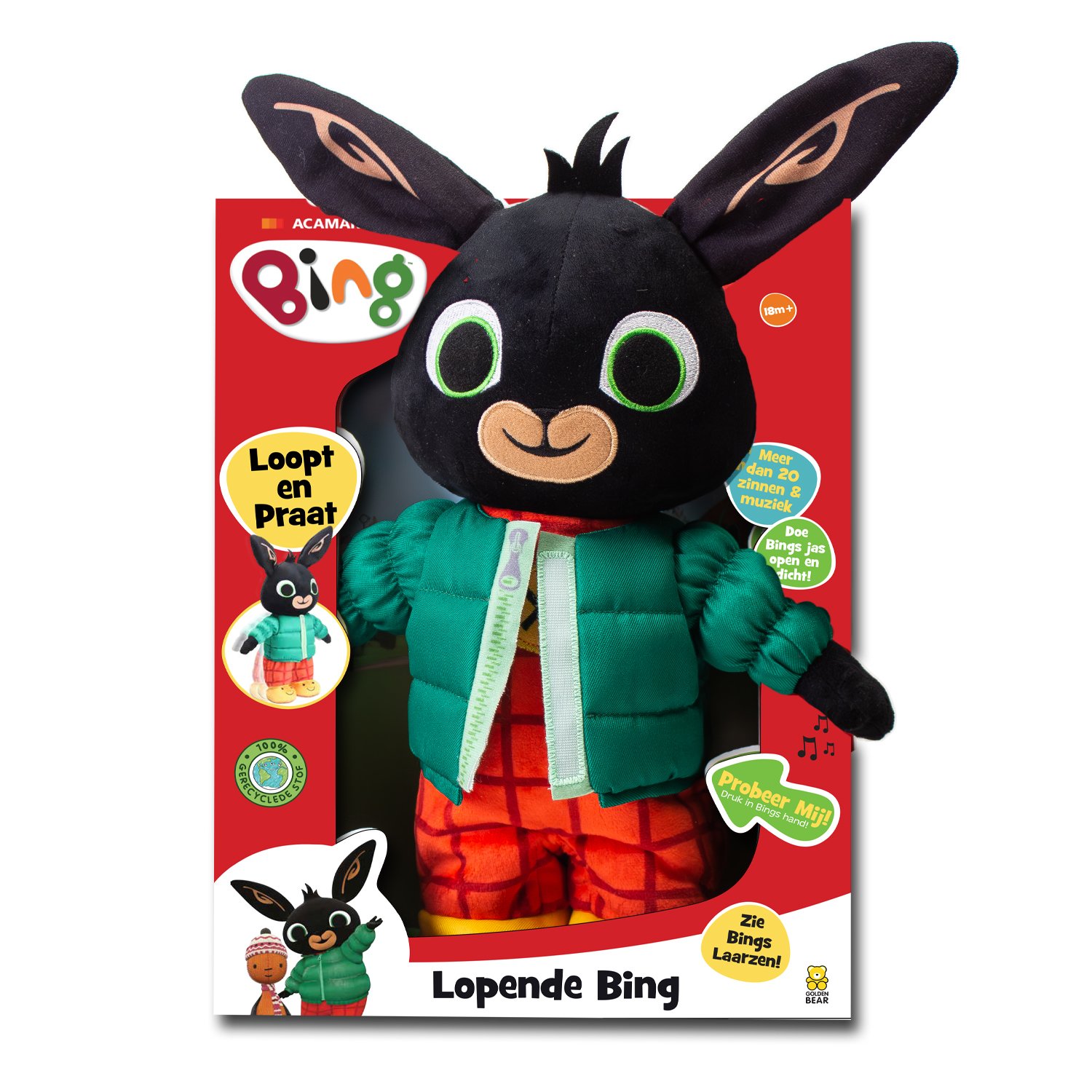 Lopende Bing knuffel