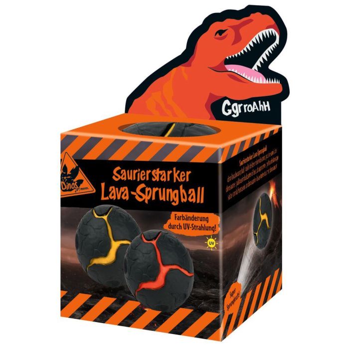Dino verkleurende stuiterbal lava