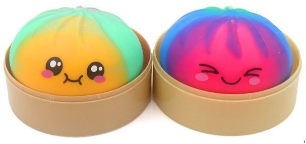 fidget Squishy Dumpling multi color 8.5 cm x 5 cm mystery