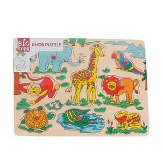 Knopjespuzzel dieren hout 30 X 22 cm 