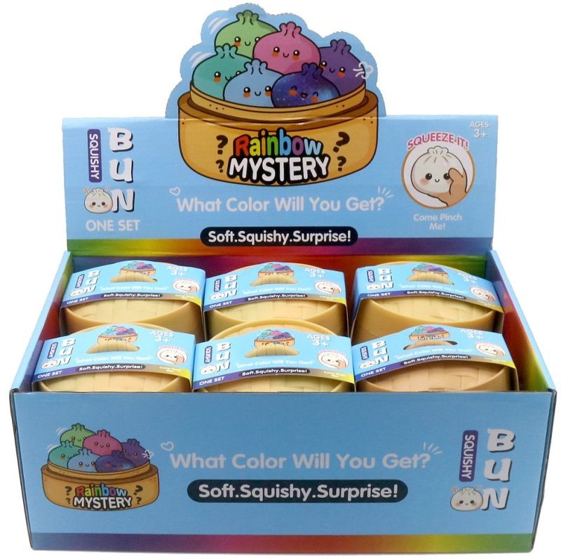 fidget Squishy Dumpling multi color 8.5 cm x 5 cm mystery