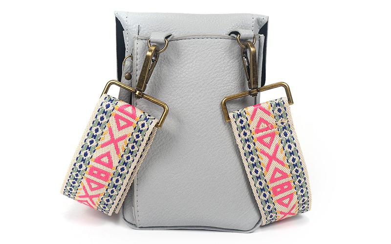 Blauw telefoon- en schoudertasje Marken